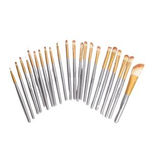 22 Pcs Daxstar Silver Cosmetic Makeup Brush Collection Set NEW